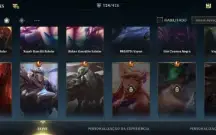 Conta WildRift 124 skins, e skins exclusivas