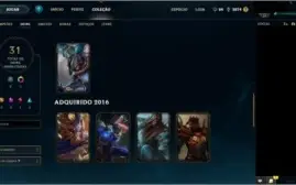 CONTA LEAGUE OF LEGENDS - PLATINA 3 - LEVEL 39