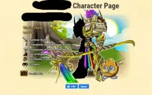 Conta lvl 50 com classes raras de AQW Adventure quest world