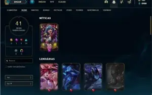 Conta prata 1 com 66 Champs e 41 Skins + 325k de Vayne