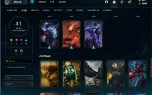 Conta prata 1 com 66 Champs e 41 Skins + 325k de Vayne