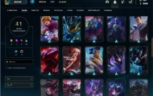 Conta prata 1 com 66 Champs e 41 Skins + 325k de Vayne