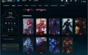 Conta LOL| 70 Skins|Gold 3| 97 Campeões