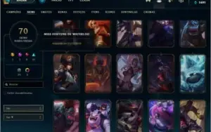 Conta LOL| 70 Skins|Gold 3| 97 Campeões