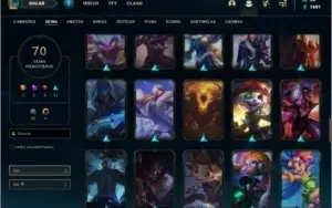 Conta LOL| 70 Skins|Gold 3| 97 Campeões
