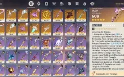 AR 60 SCARAMOUCHE, KEQING SKIN, SHOGUN + BIS, YAE + BIS e MA