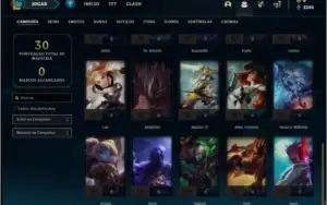Conta diamante 4 com 30 champs e 3 skins