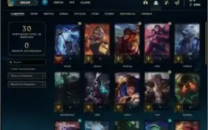 Conta diamante 4 com 30 champs e 3 skins