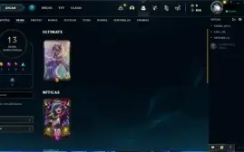 Conta LoL Unranked ( Season passada era Platina 1 ) 