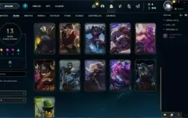 Conta LoL Unranked ( Season passada era Platina 1 ) 