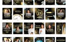 Pack Canva Marketing Digital Dourado e Preto Vol 4