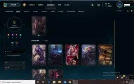 CONTA PRATA 3 8 SKINS 38 CAMPEOES.
