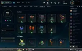 CONTA DE LOL COM TODOS OS CHAMPS E 428 SKINS