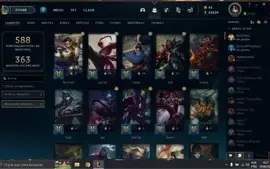 CONTA DE LOL COM TODOS OS CHAMPS E 428 SKINS