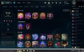 CONTA DE LOL COM TODOS OS CHAMPS E 428 SKINS