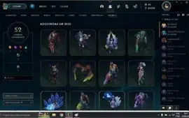 CONTA DE LOL COM TODOS OS CHAMPS E 428 SKINS
