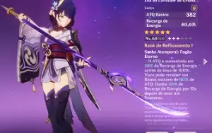 Raiden + BIS + Alhaitham + Nahida + Ayato +3 armas 5* e mais