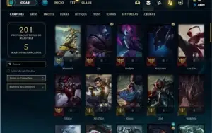 Conta prata 4 com 63 Champs e 16 Skins