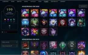 Conta LOL com 227 skins, para vender rápido!!!