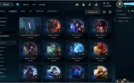 Conta League of legends 316 skins, 3 prestigio