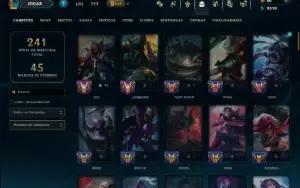 Ouro 3 com 95 Champs e 47 Skins ( JG / MID / ADC )