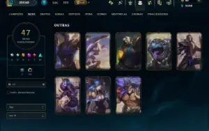 Ouro 3 com 95 Champs e 47 Skins ( JG / MID / ADC )