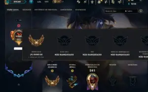 Ouro 3 com 95 Champs e 47 Skins ( JG / MID / ADC )