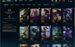 Conta ouro 1 sem email verificado com 2 skins e 23 champs