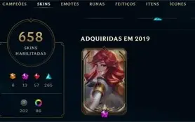 Conta Mono Lux - todas as skins da Lux + bônus