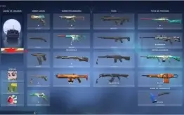 Conta com várias skins OP Vandal Faca