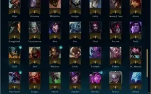 Conta LoL Platina com varios champions e skins !