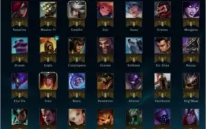 Conta LoL Platina com varios champions e skins !