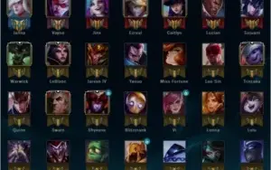 Conta LoL Platina com varios champions e skins !