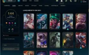 Vendo conta ouro 2 - todos campeões - 144 skins 51 chromas