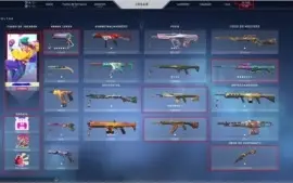 Conta Valorant  1200 Reais em skins por 900