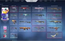 Conta Valorant  1200 Reais em skins por 900