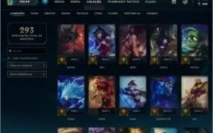 Conta LoL + Skins Raras