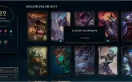 conta league of legends gold4 71 champs 32 skins