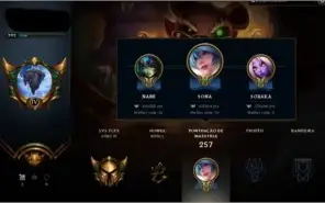 conta league of legends gold4 71 champs 32 skins