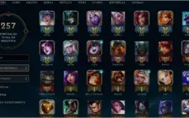 conta league of legends gold4 71 champs 32 skins