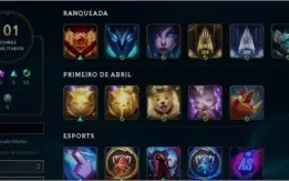 conta league of legends gold4 71 champs 32 skins