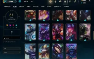 Esmeralda 2 com 110 Champs e 61 Skins ( MAIN JG )