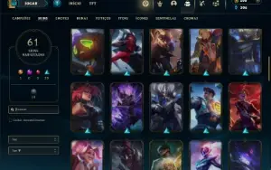 Esmeralda 2 com 110 Champs e 61 Skins ( MAIN JG )