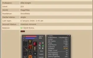 VENDO CONTAS MEGA TIBIA COM TUDO