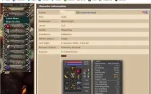 VENDO CONTAS MEGA TIBIA COM TUDO
