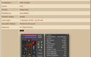 VENDO CONTAS MEGA TIBIA COM TUDO