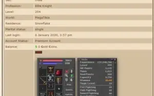 VENDO CONTAS MEGA TIBIA COM TUDO