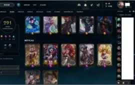 Conta lvl 411 com 293 skins