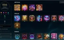 Conta lvl 411 com 293 skins