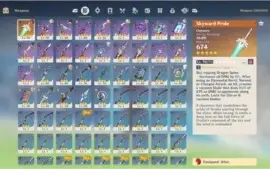 Conta GOD AR 55, Diluc + Keqing + 25k primos